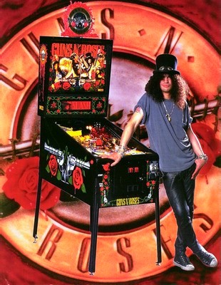 Slash with Guns N' Roses pinball