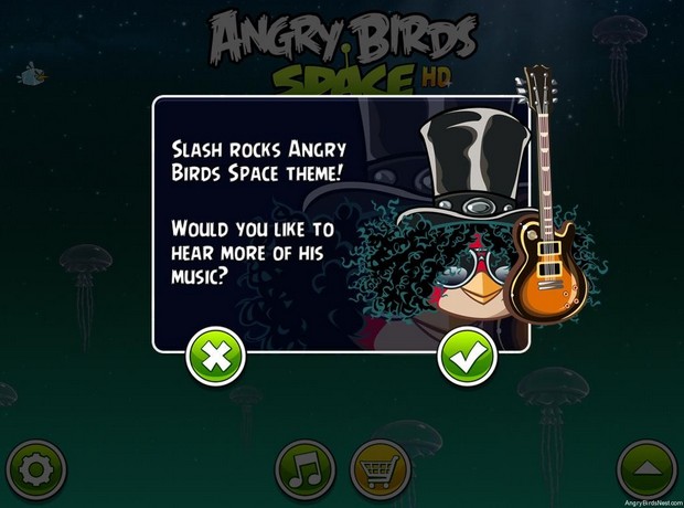 Slash in Angry Bird Space