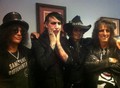 Slash with Marilyn Manson, Johnny Depp and Alice Cooper