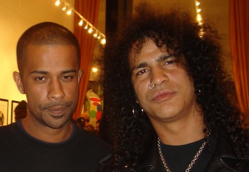 Slash with his brother Albion