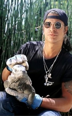 Slash with an iguana