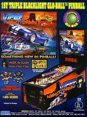 Viper Night Drivin' pinball Viper Night Drivin' pinball