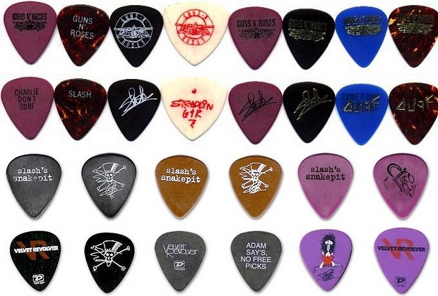 Slash's Dunlop Tortex picks