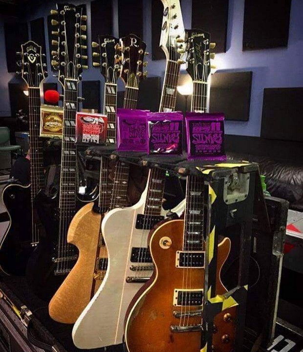 Slash's live gear with Guns N' Roses