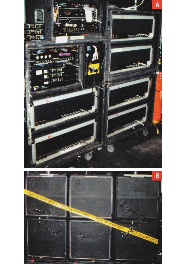 Slash's live gear with Guns N' Roses