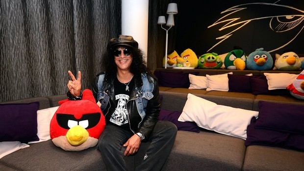 Slash in Angry Bird Space Marshall SL5 Slash Signature amp