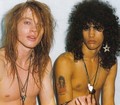 Slash with Axl Rose