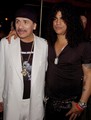 Slash with Carlos Santana