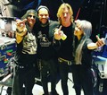 Slash with Frank Ferrer, Duff McKagan & Melissa Reese