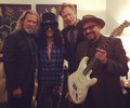 Slash with Jeff Bridges, Jimmy Vivino and Conan O'Brien