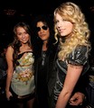 Slash with Miley Cyrus & Taylor Swift