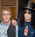 Slash with Roger Daltrey