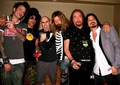 Slash with Tommy Lee, Scott Ian, Rob Zombie, Ace Frehley and Gilby Clarke